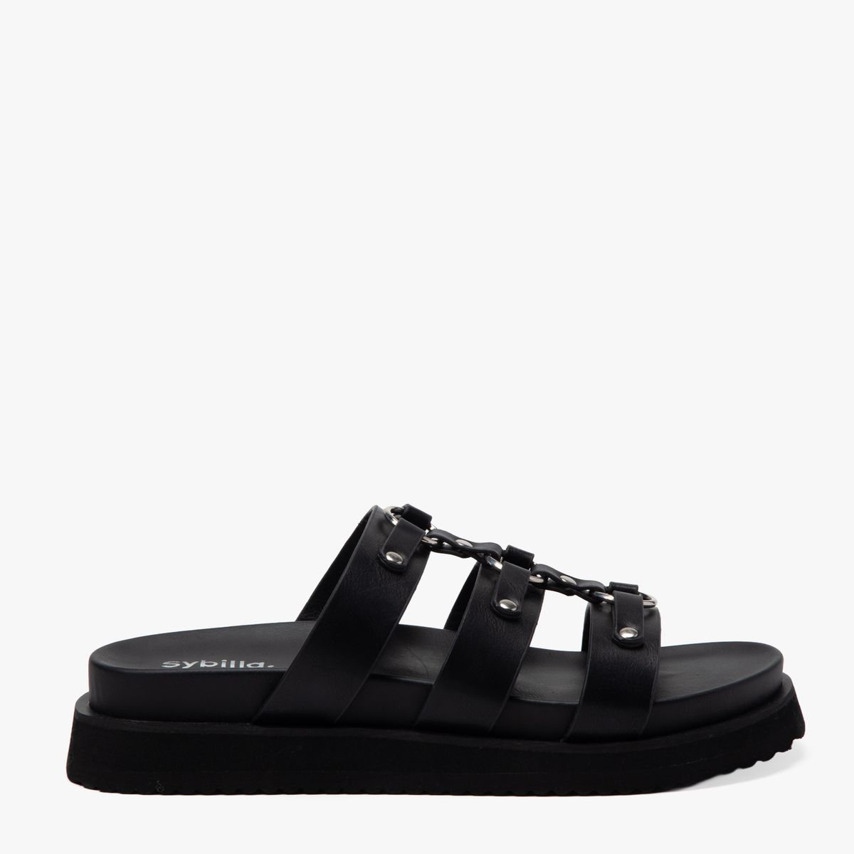 SYBILLA - Sandalia Mujer Negro Sybilla