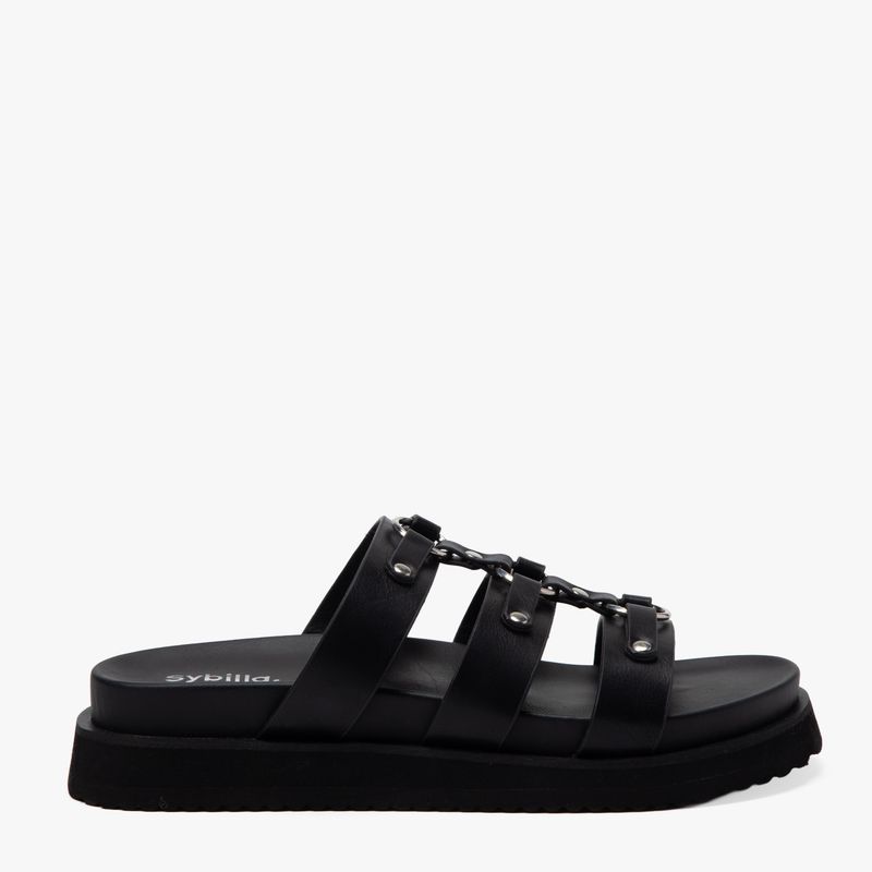 SYBILLA - Sandalia Mujer Negro Sybilla