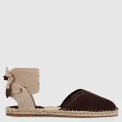 BASEMENT - Alpargata Mujer Cuero Café