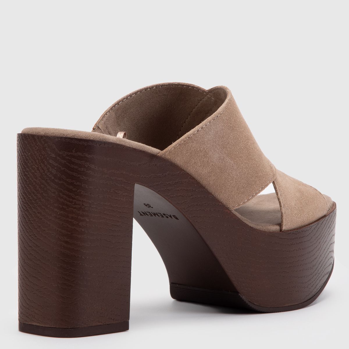 BASEMENT - Sandalia Mujer Beige Basement