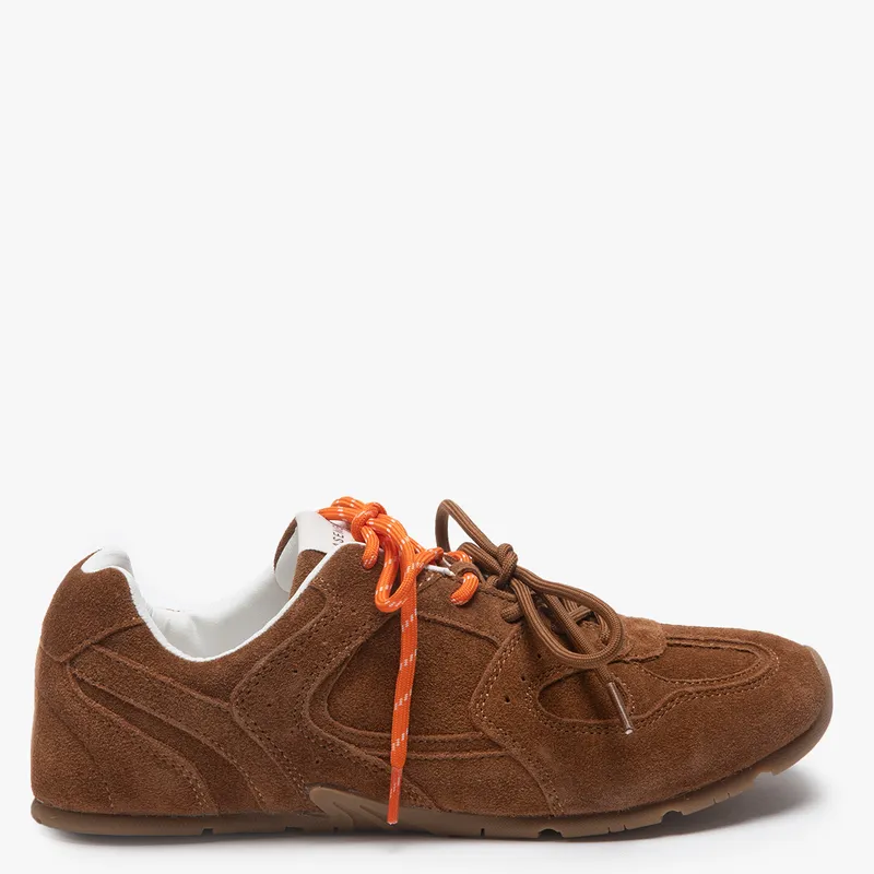 BASEMENT - Urban Anacyb Zapatilla Urbana Mujer Cuero Beige Basement