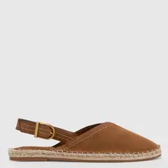 BASEMENT - Alpargata Mujer Cuero Beige