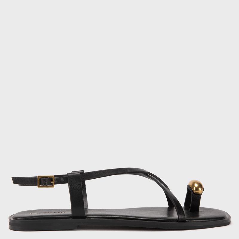 BASEMENT - Sandalia Mujer Negro Basement