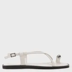 BASEMENT - Sandalia Mujer Beige