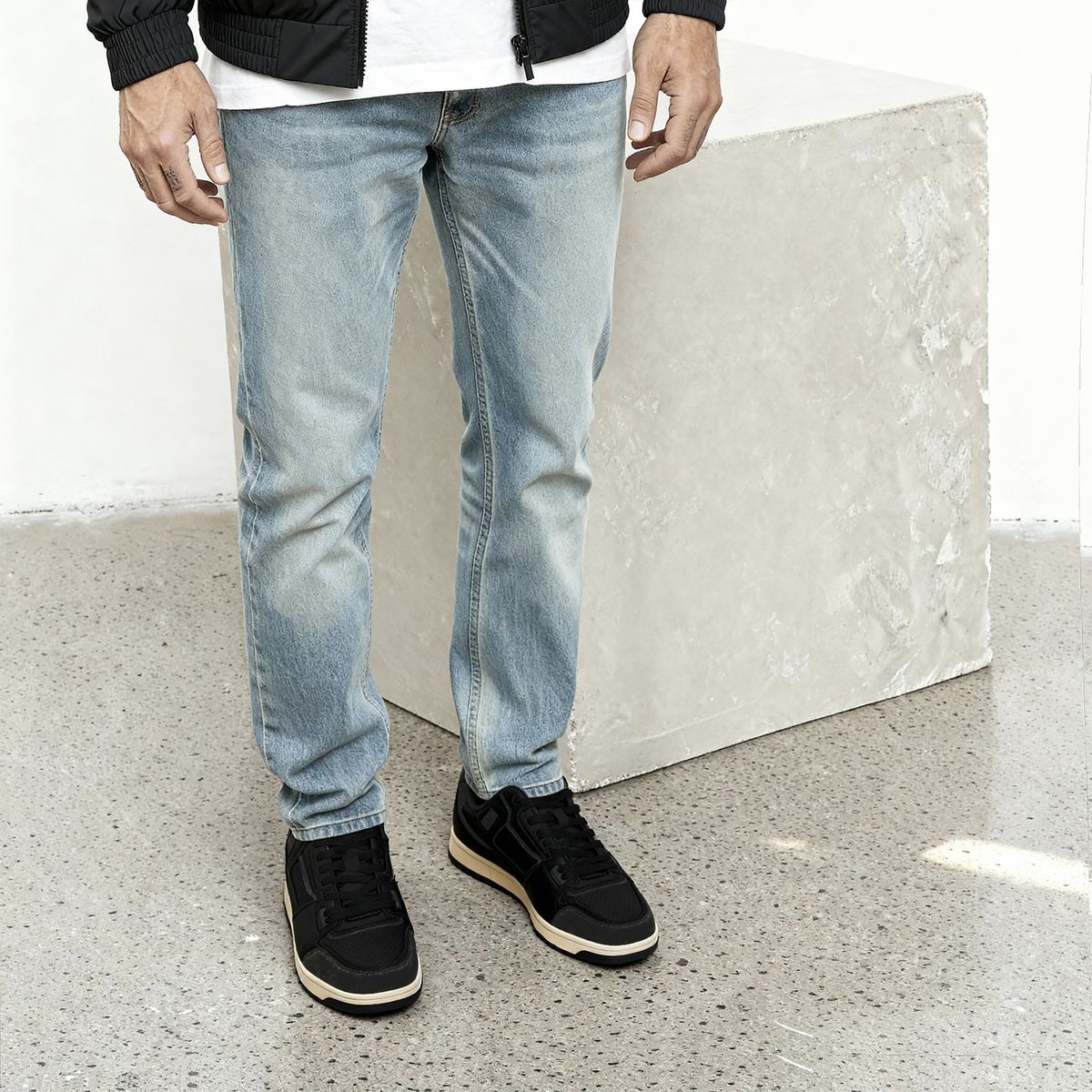 BEARCLIFF - Zapatilla Urbana Hombre Negro Bearcliff