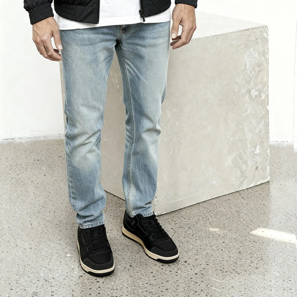 BEARCLIFF - Zapatilla Urbana Hombre Negro Bearcliff