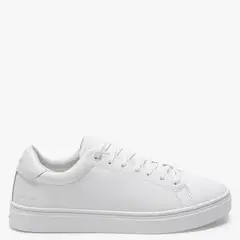 BASEMENT - Zapatilla Urbana Mujer Cuero Blanco