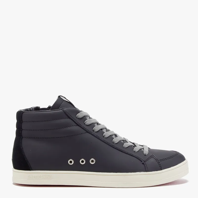 AMERICANINO - Zapatilla Urbana Mujer Cuero Negro Americanino