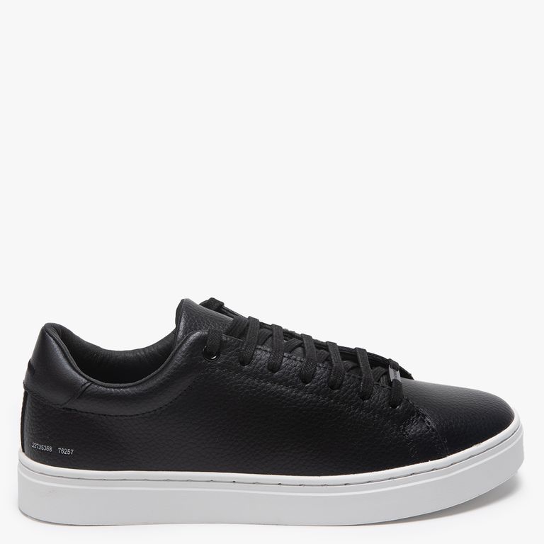 Zapatilla Urbana Mujer Cuero Negro