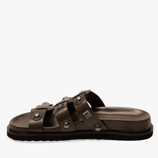 AMERICANINO - Sandalia Mujer Cuero Café Americanino