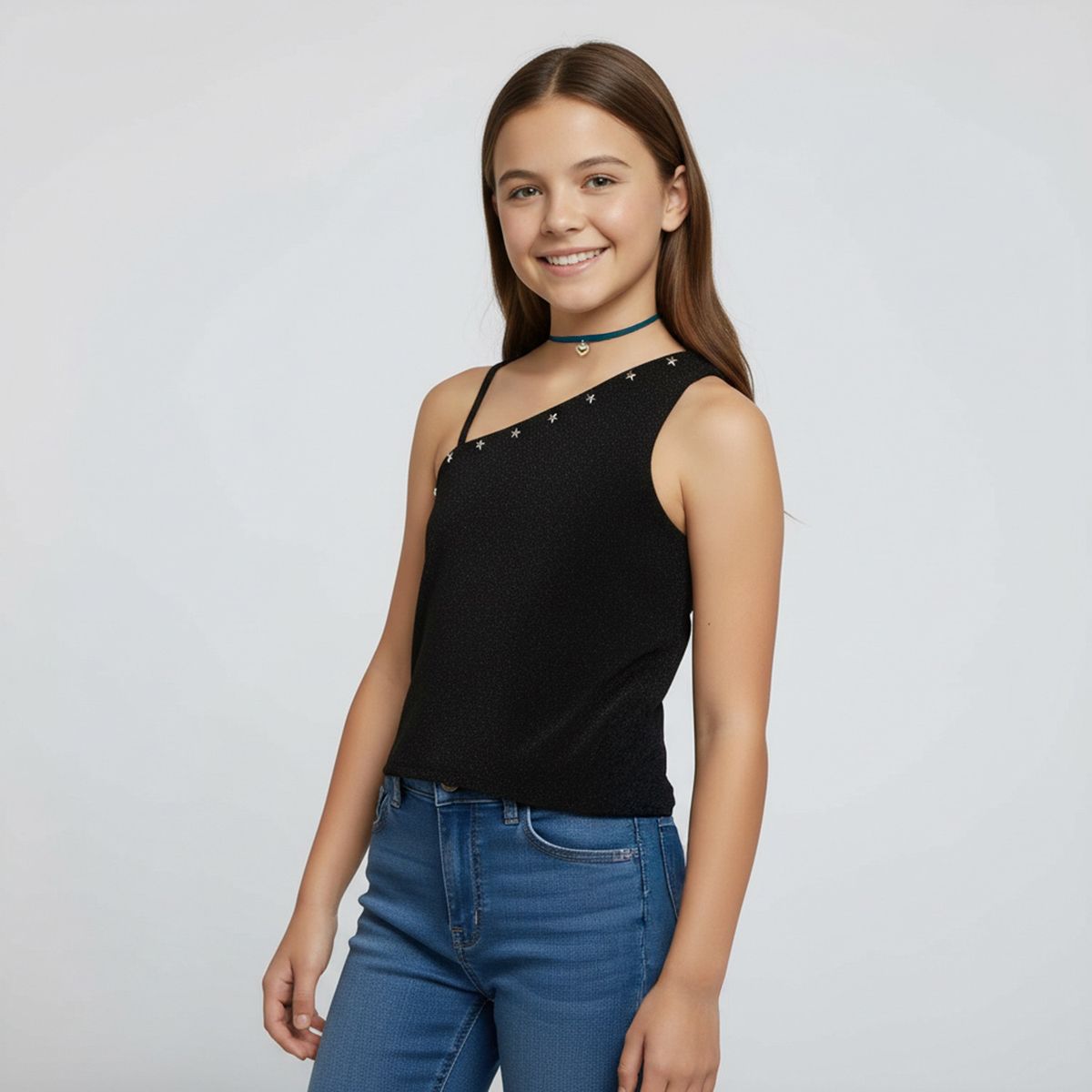 ELEVEN - Polera con Collar Niña Eleven