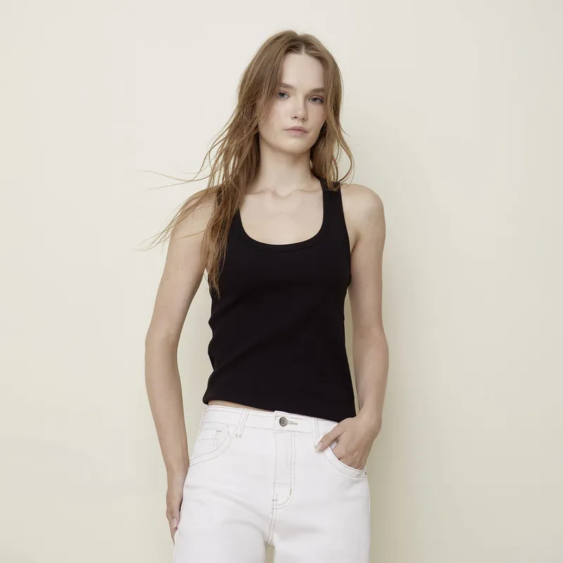 SYBILLA - Polera Algodón Mujer Sybilla