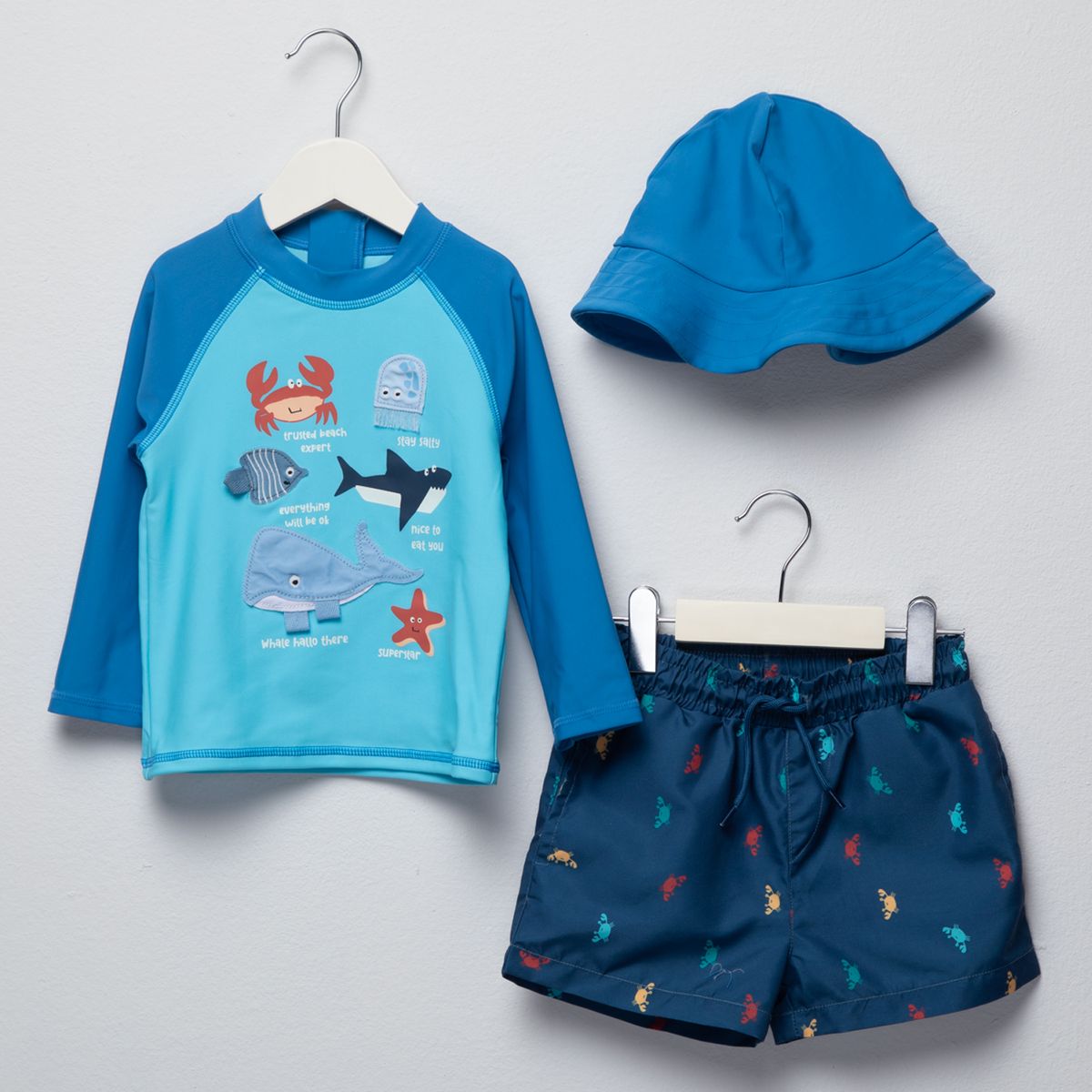 YAMP - Conjunto Traje De Baño + Gorro Bebé Niño Yamp