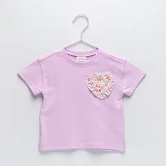 YAMP - Polera Manga Corta Bebé Niña Algodón