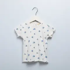 YAMP - Polera Manga Corta Bebé Niña Algodón