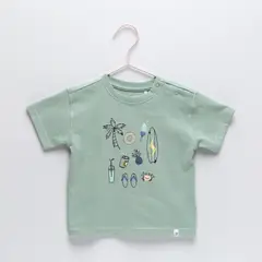 YAMP - Polera Manga Corta Bebé Niño Algodón