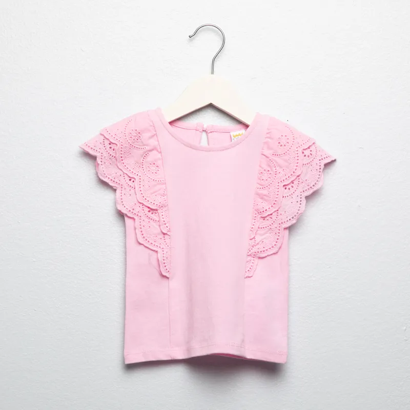 YAMP - Polera Manga Corta Bebé Niña Algodón Yamp