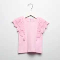 YAMP - Polera Manga Corta Bebé Niña Algodón