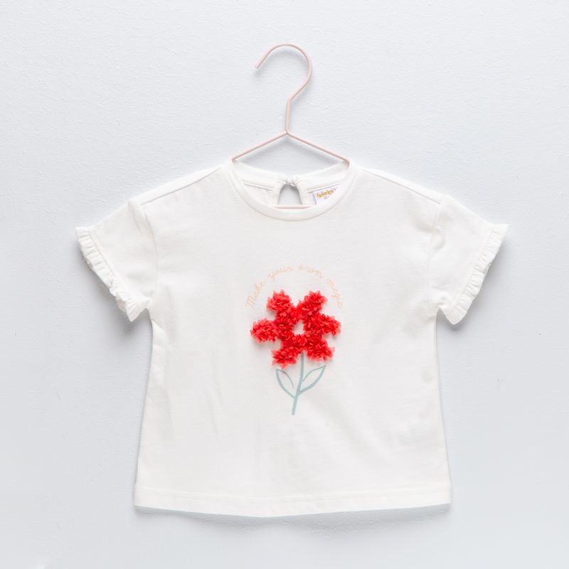 YAMP - Polera Manga Corta Bebé Niña Algodón Yamp