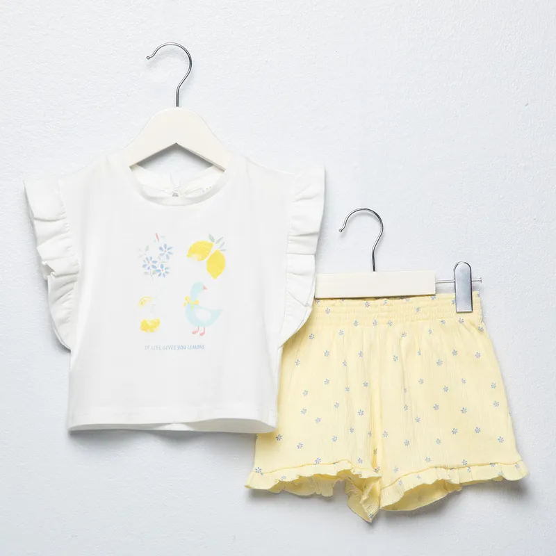 YAMP - Conjunto Bebé Niña Algodón Yamp
