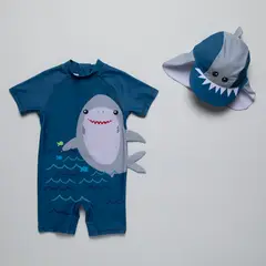 YAMP - Conjunto Traje De Baño + Gorro Bebé Niño