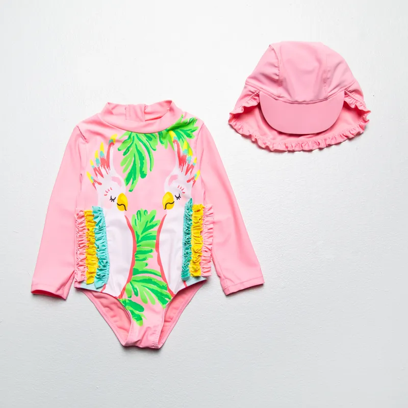 YAMP - Conjunto Traje De Baño + Gorro Bebé Niña Yamp