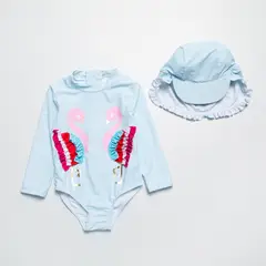 YAMP - Conjunto Traje De Baño + Gorro Bebé Niña