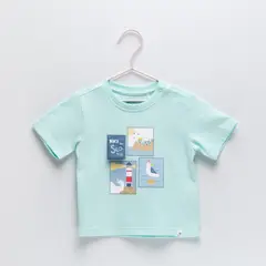 YAMP - Polera Manga Corta Bebé Niño Algodón