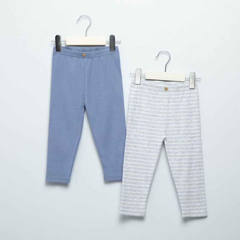 YAMP - Pack 2 Pantalones Bebé Niño Algodón Yamp