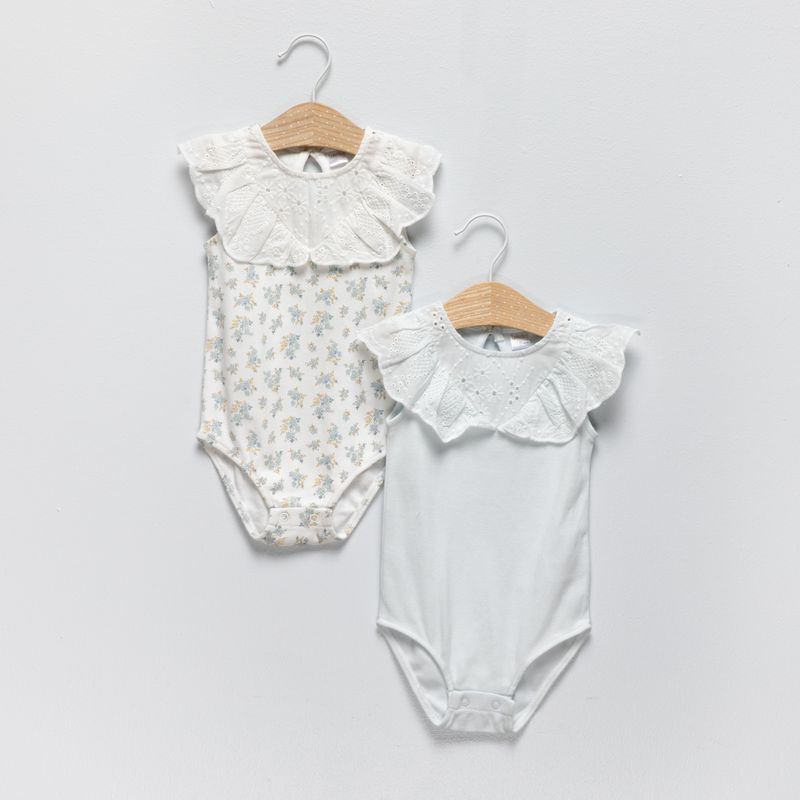 YAMP - Pack 2 Bodys Bebé Niña Algodón Yamp