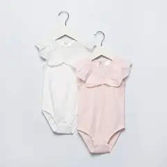 YAMP - Pack 2 Bodys Bebé Niña Algodón