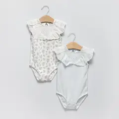 YAMP - Pack 2 Bodys Bebé Niña Algodón