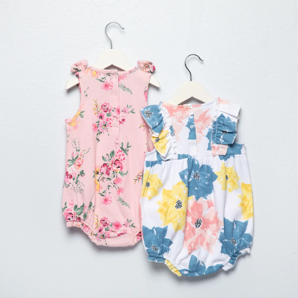 YAMP - Pack 2 Enteritos Algodón Bebé Niña Yamp