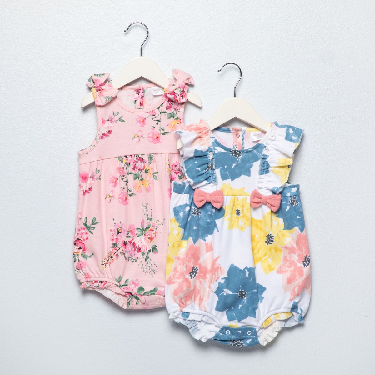 YAMP - Pack 2 Enteritos Algodón Bebé Niña Yamp