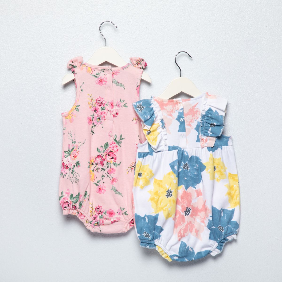 YAMP - Pack 2 Enteritos Algodón Bebé Niña Yamp