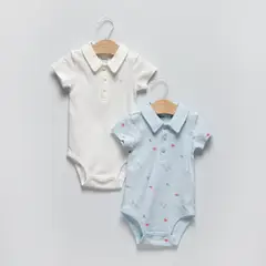 YAMP - Pack 2 Bodys Bebé Niño Algodón