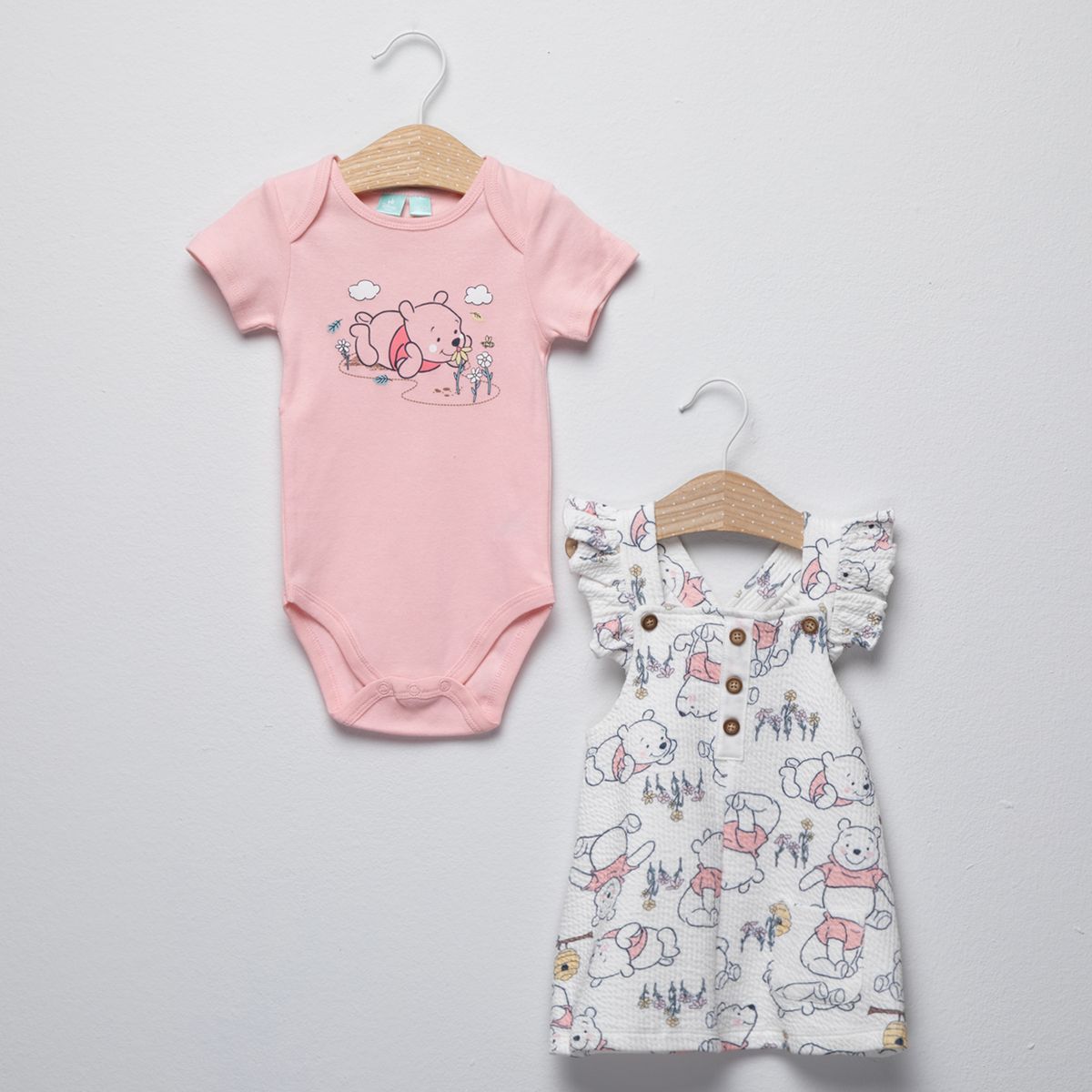 WINNIE THE POOH - Conjunto Algodón Bebé Niña Winnie The Pooh
