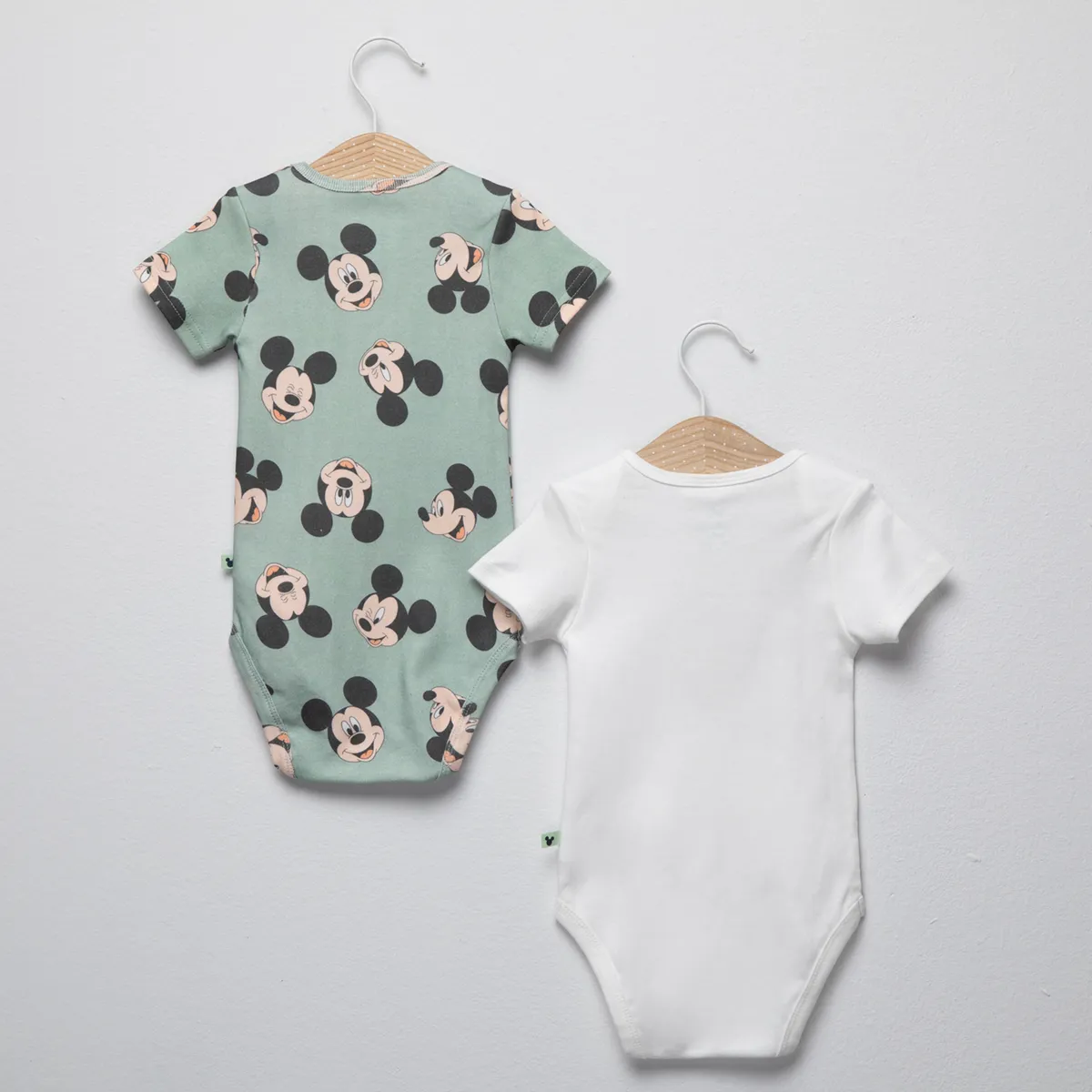 STD CHARACTERS - Pack 2 Bodys Unisex Bebé Algodón Mickey Mouse