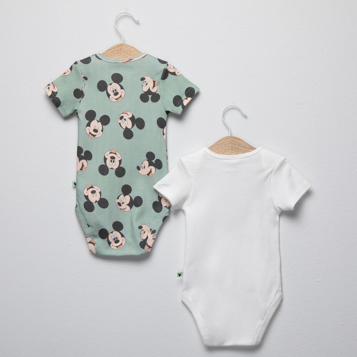 STD CHARACTERS - Pack 2 Bodys Unisex Bebé Algodón Mickey Mouse