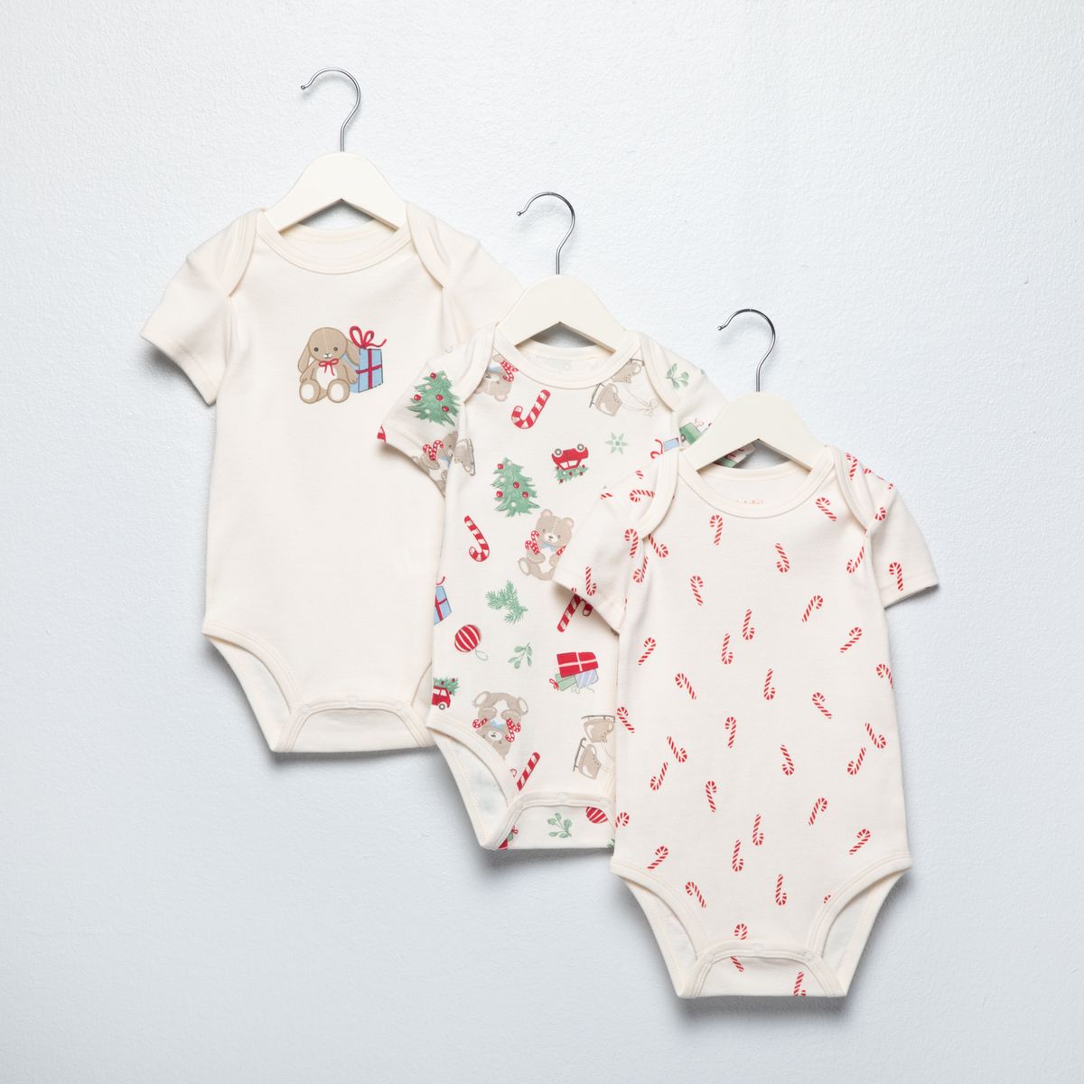 YAMP - Pack 3 Bodys Unisex Bebé Algodón Yamp Navidad