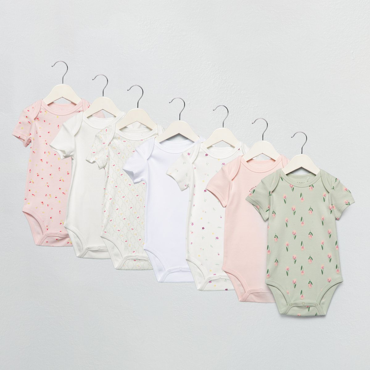 YAMP - Pack 7 Bodys Bebé Niña Algodón Yamp