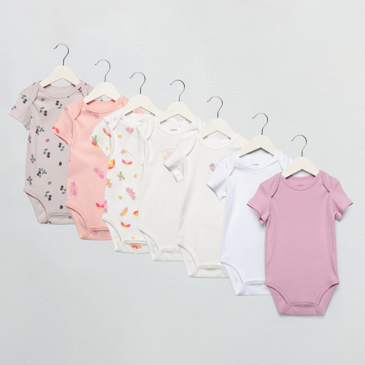 YAMP - Pack 7 Bodys Bebé Niña Algodón Yamp