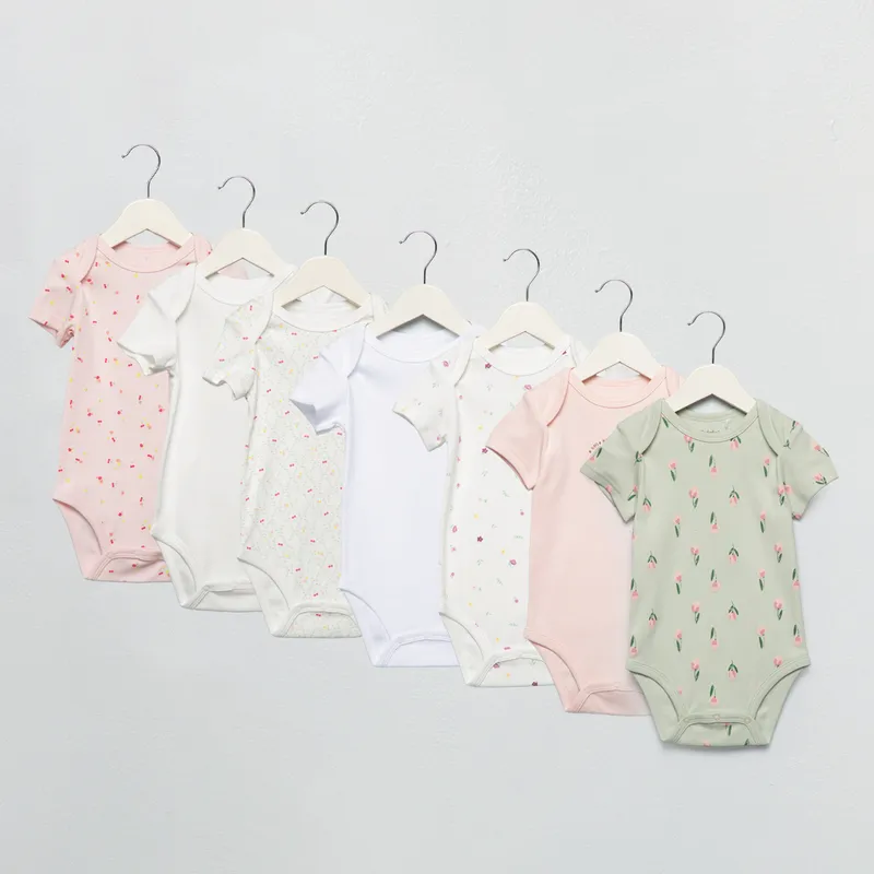 YAMP - Pack 7 Bodys Bebé Niña Algodón Yamp