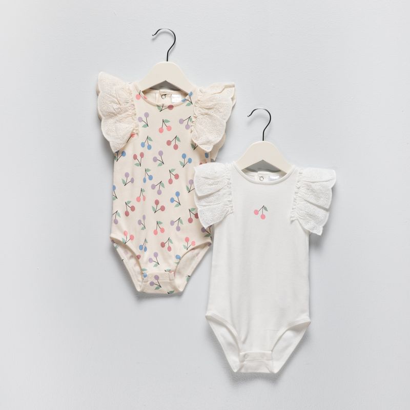 YAMP - Pack 2 Bodys Bebé Niña Algodón Yamp