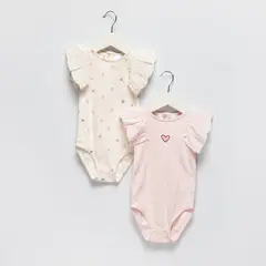 YAMP - Pack 2 Bodys Bebé Niña Algodón