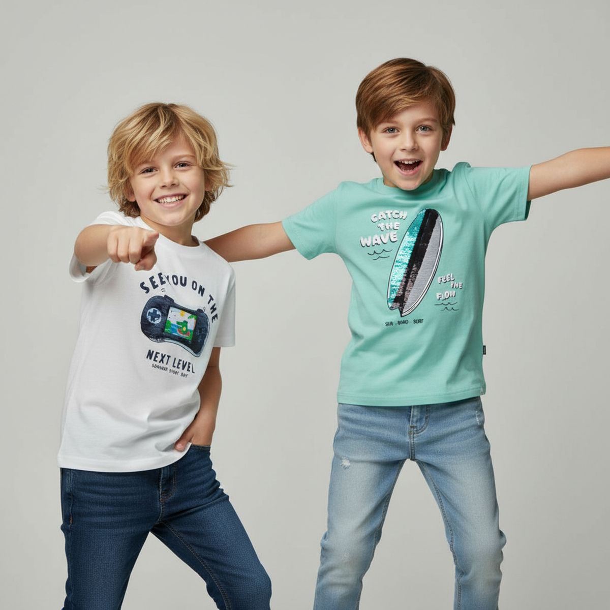 YAMP - Pack 2 Poleras Algodón Niño Yamp