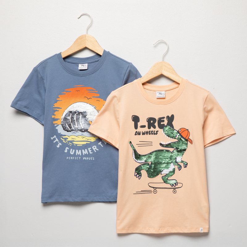 YAMP - Pack 2 Poleras Algodón Niño Yamp