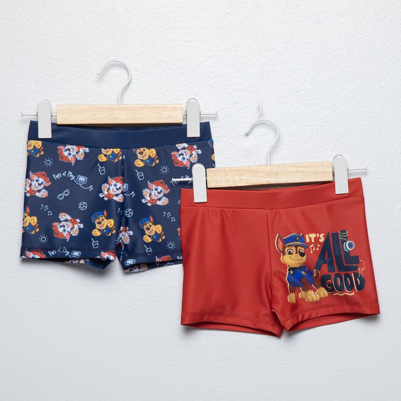 PAW PATROL - Pack 2 Traje De Baño Niño Paw Patrol