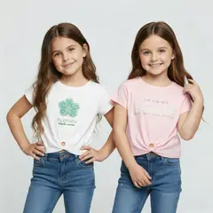 YAMP - Pack 2 Poleras Niña Algodón