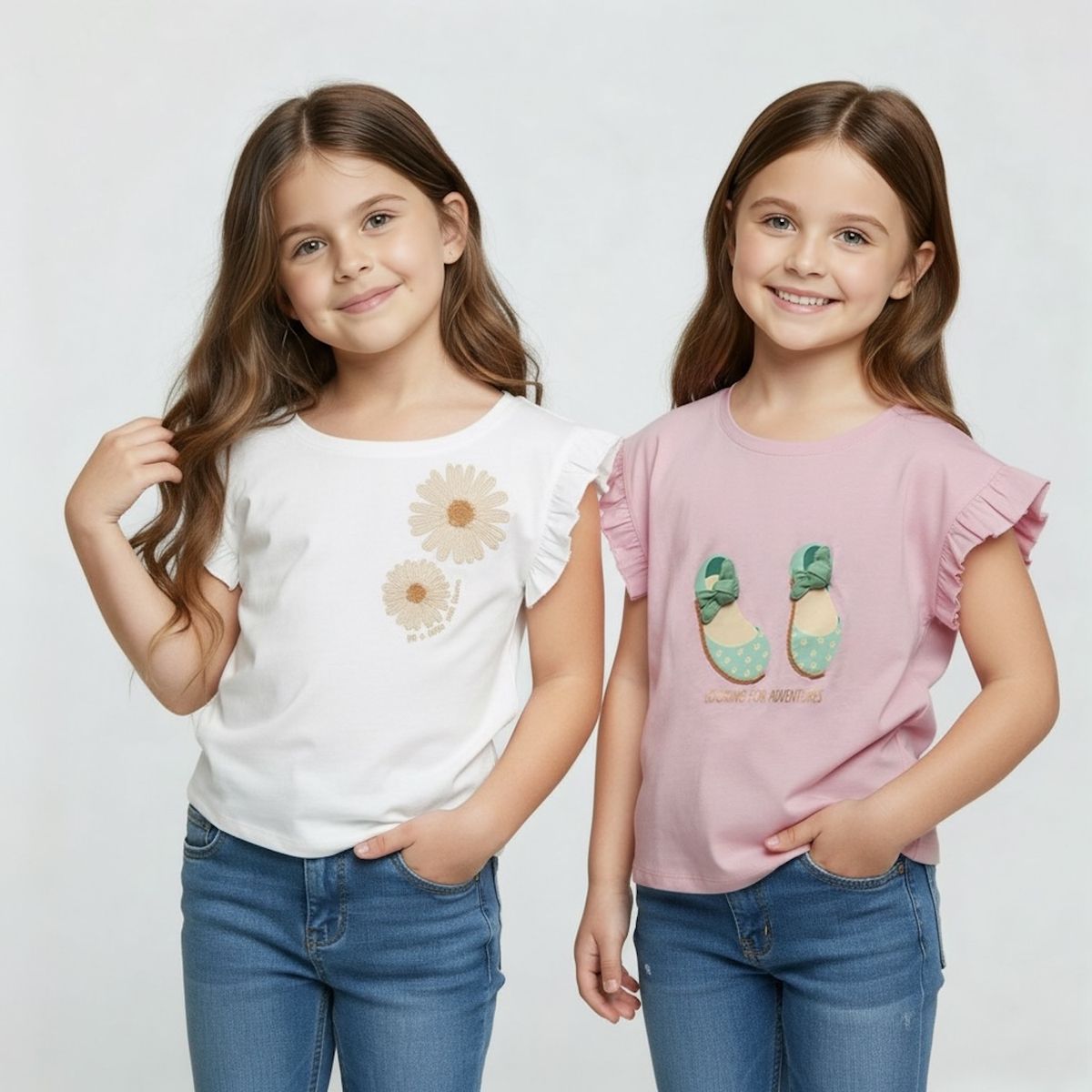 YAMP - Pack 2 Poleras Niña Algodón Yamp